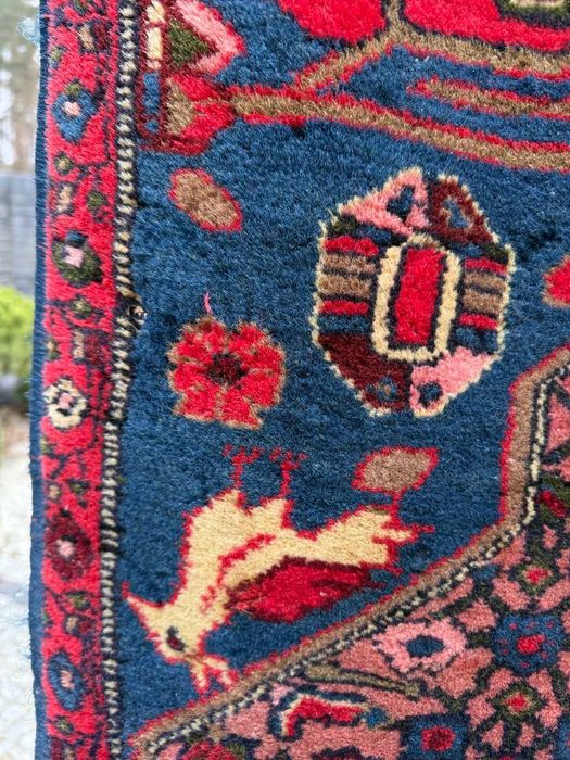 Dywan vintage wełniany r.tkany perski Hamadan 235x115 galeria 6 tyś