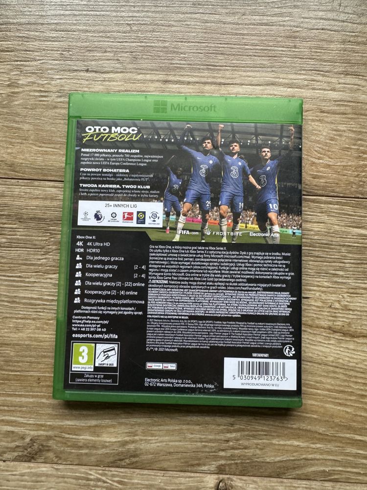Gra FIFA 22 PL Polska Wersja Xbox One S X Xbox Series X