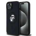Etui Karl Lagerfeld Silicone Karl&Choupette MagSafe na iPhone 15 Plus