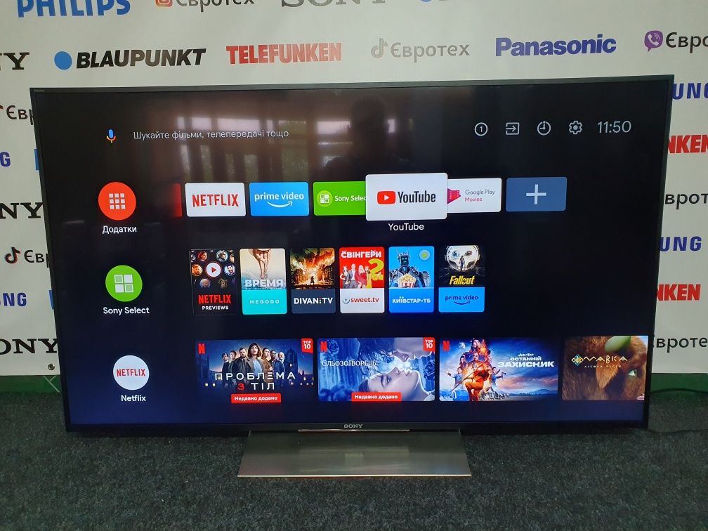 Телевізор Sony 55 / Android / UHD / 4K / Smart tv