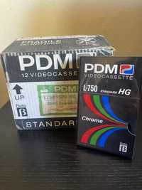 12 unidades PDM VIDEO CASSETE L-750 Chrome beta