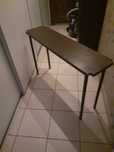 Konsola drewniana 120cm na metalowych nogach loft industrialna