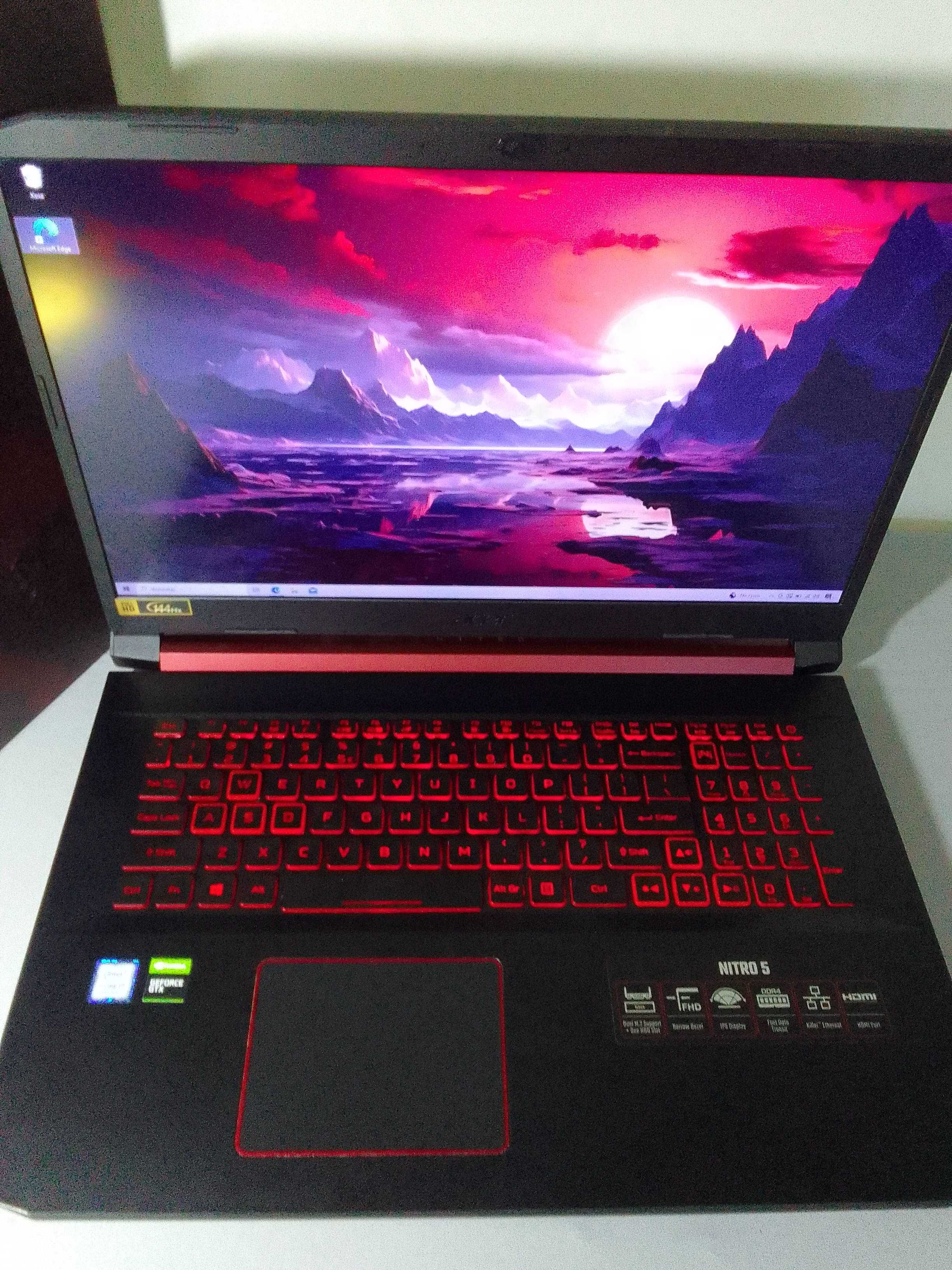 Porządny Acer Nitro 5, 1660Ti, i7 9TH, 2x dysk SSD