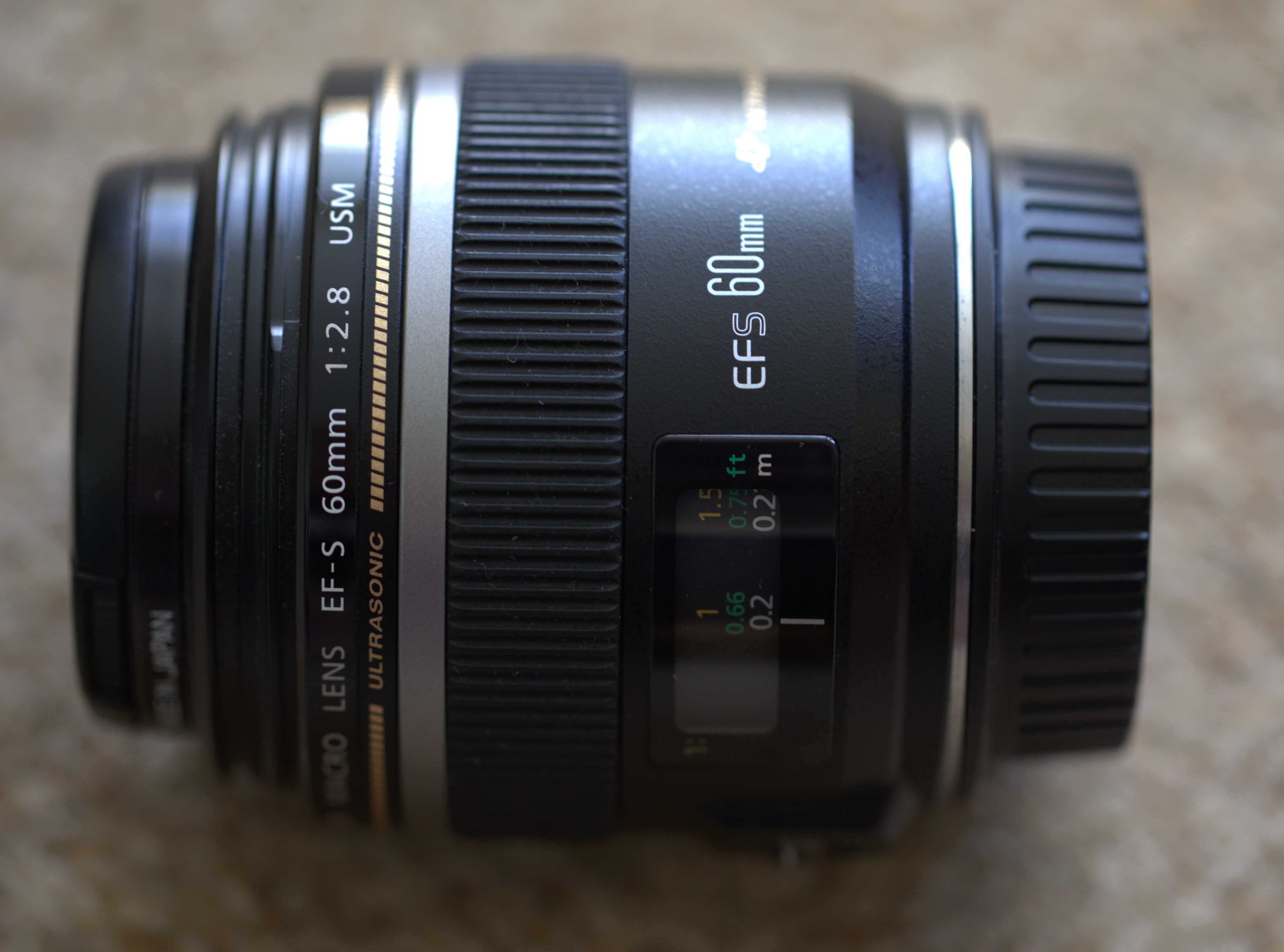 Obiektyw Canon Macro 60mm EFS 1:2.8 USM + filtr Hoya HMC 52mm UV(0)