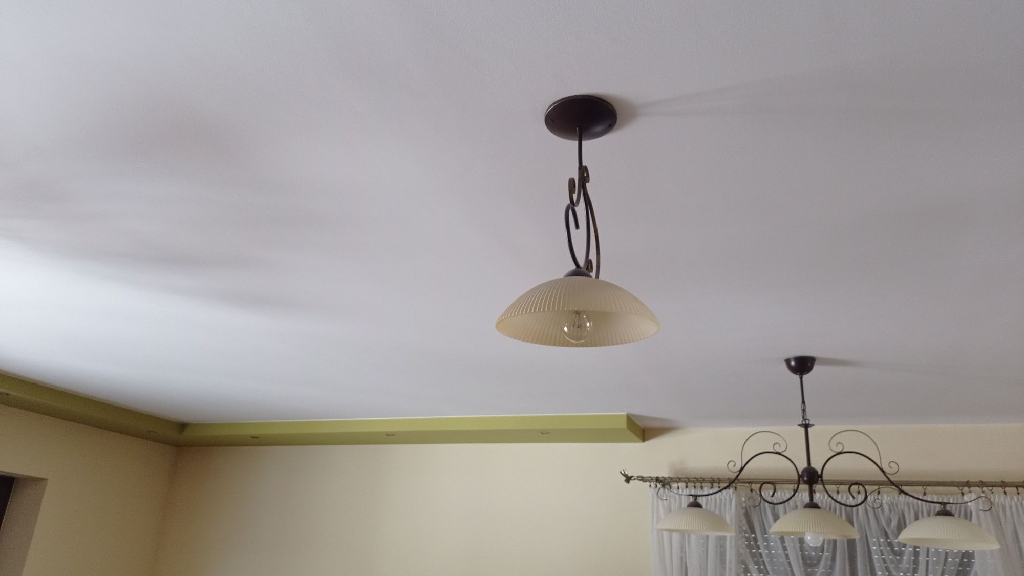 Zestaw 4 stylowych lamp retro do salonu,stare złoto, piękne