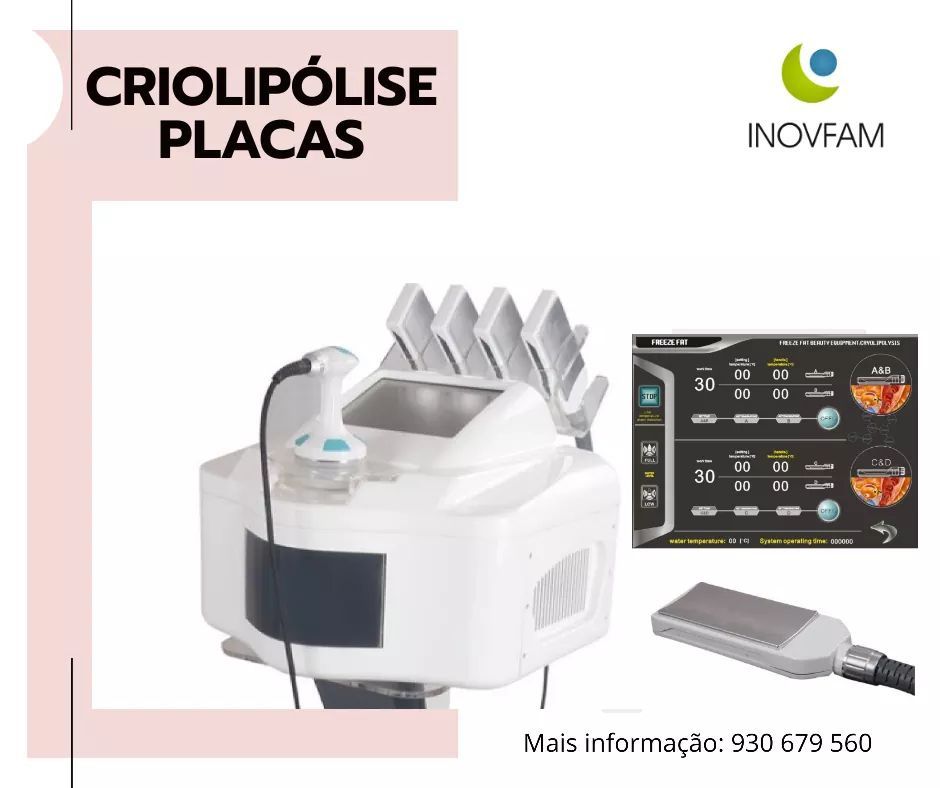 Criolipolise placas + cavitação