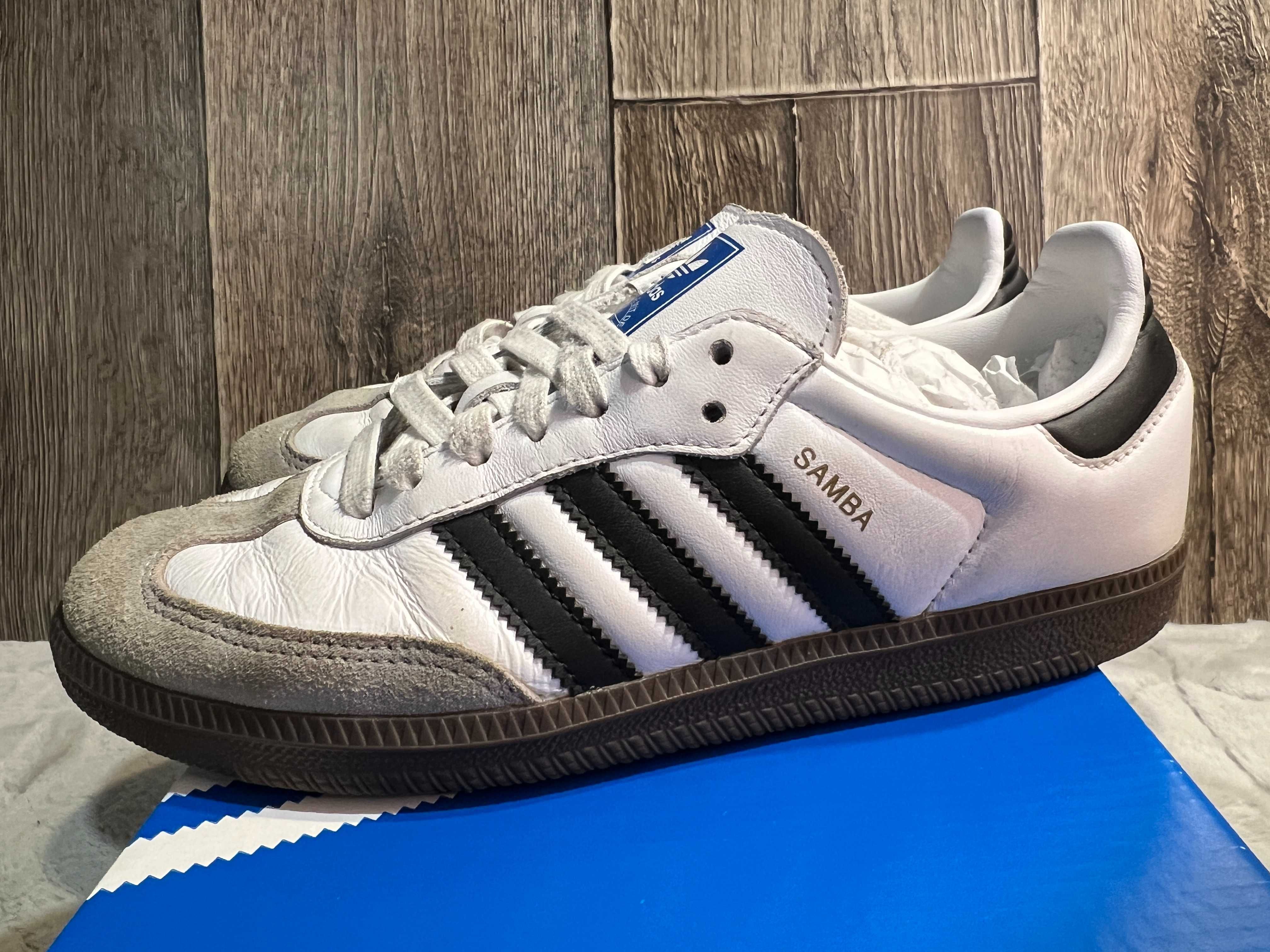 Białe buty Adidas Samba 38,5