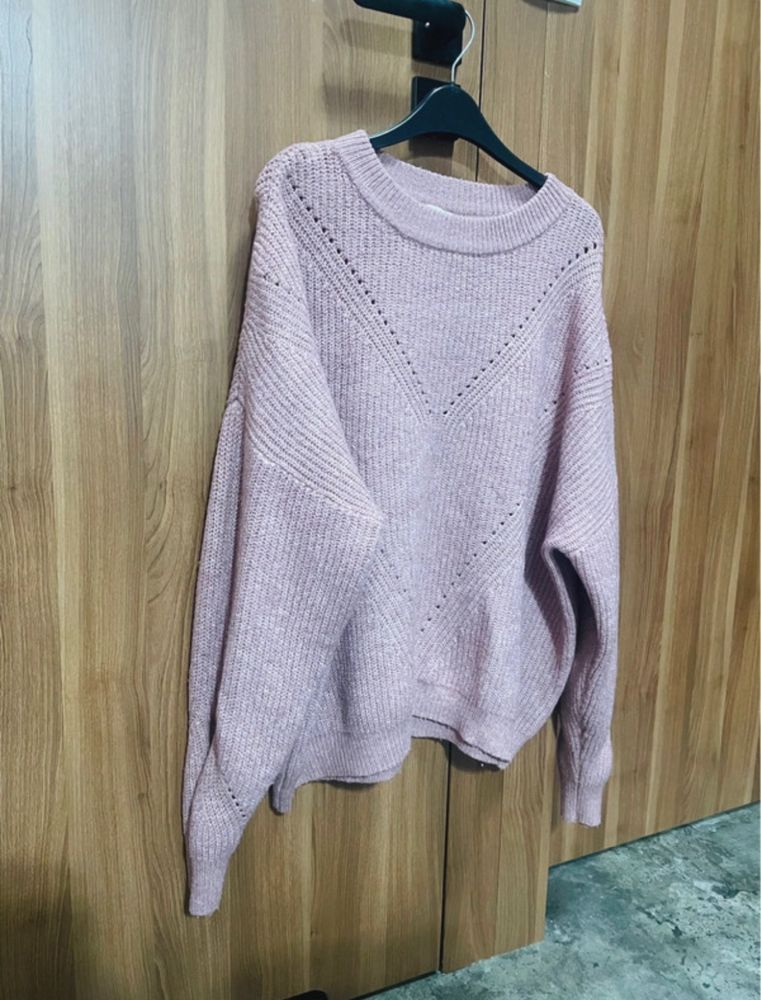 Różowy sweterek, Primark, XL