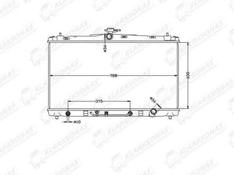 Радіатор охолодження LEXUS ES250/350/300H, 06.2012 -08.2018