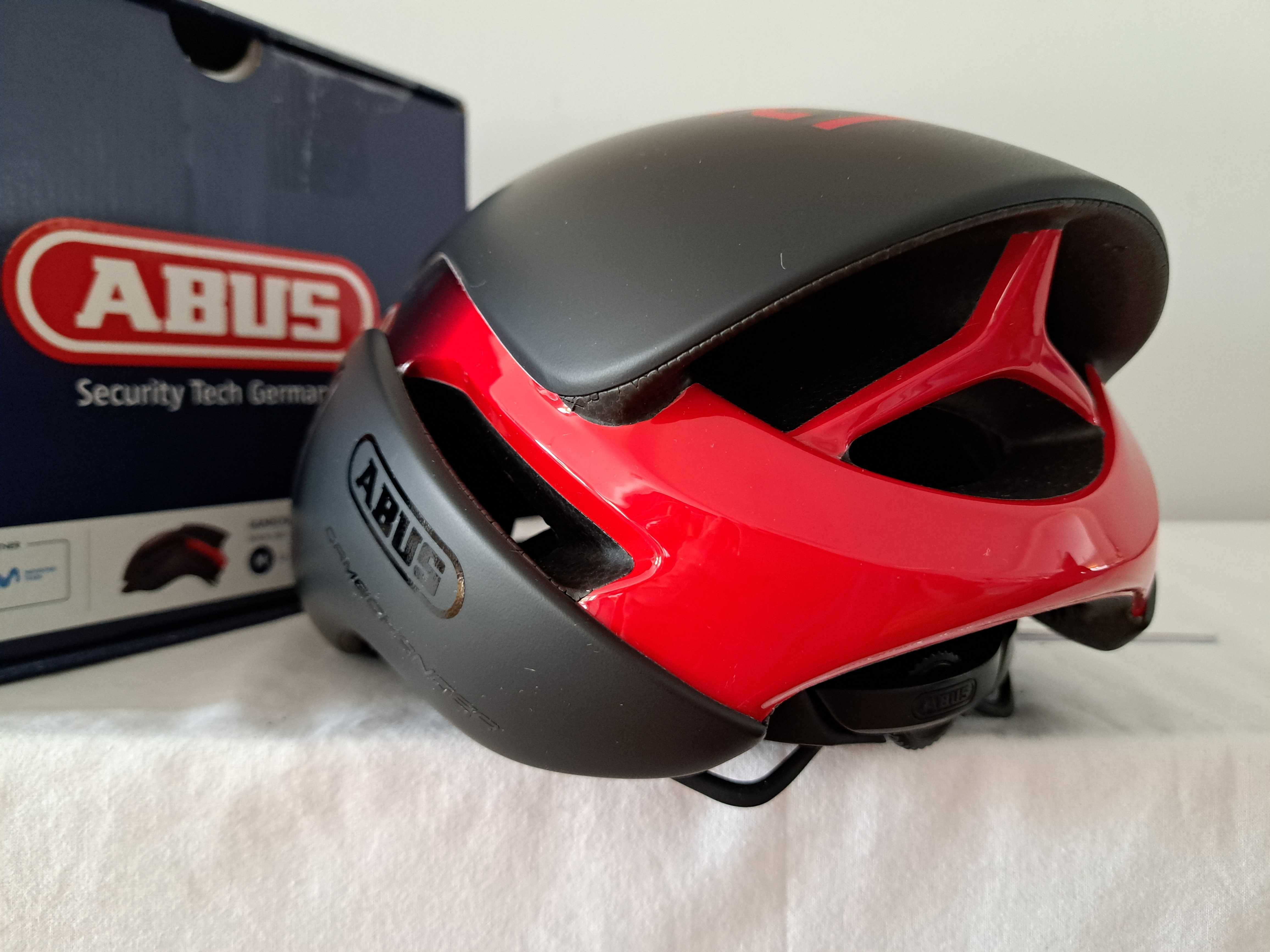 Kask rowerowy szosowy Abus GameChanger Black Red M 52-58cm