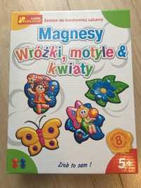 Magnesy wróżki, motyle, kwiaty - zestaw kreatywny