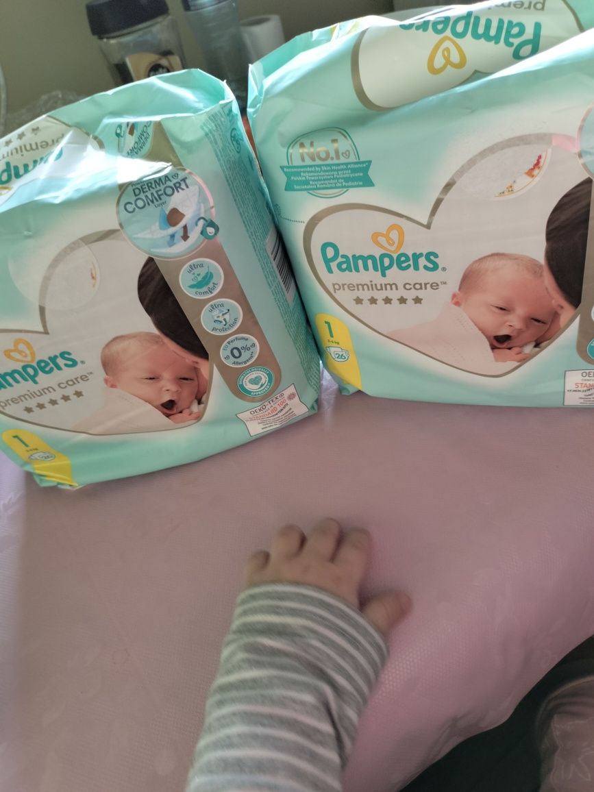 3 x Pampers premium care rozmiar 1 wysyłka Olx