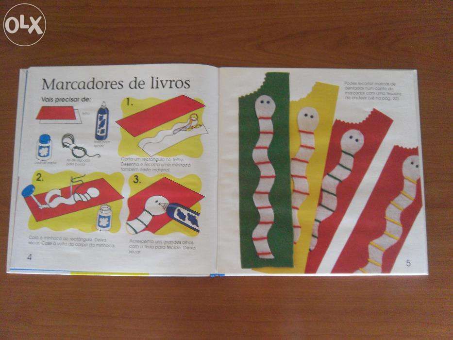 Coleção de 8 livros de manualidades