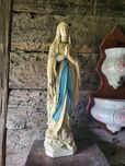 Stara figura 64 cm Matka Boska Lourdes Maryja
