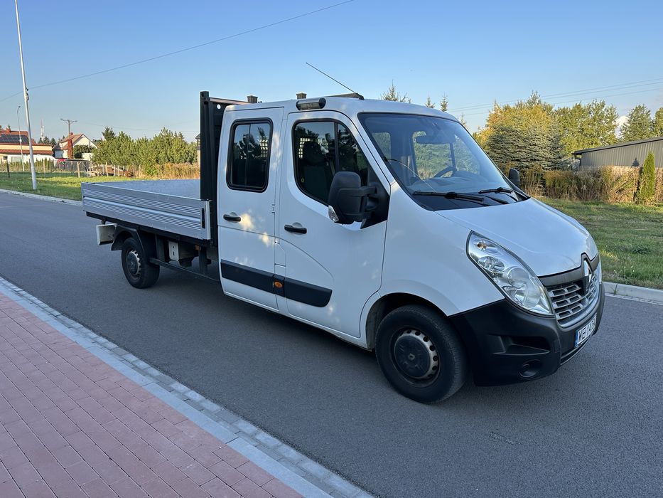 Renault master DOKA 7 osób rama laweta skrzynia 2018 rok KLIMA PL salo