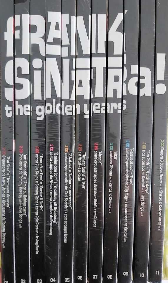 Frank Sinatra- Vendo coleção 11 de livros/cd’s com a sua obra