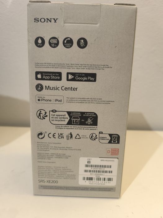 Coluna bluetooth Sony XE200 novo