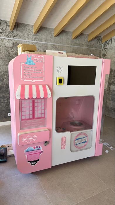 Maquina de venda automatica de algodao doce