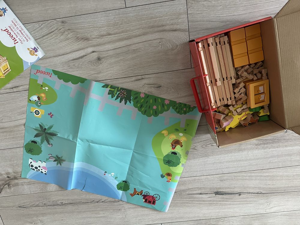 Drewniana farma domek