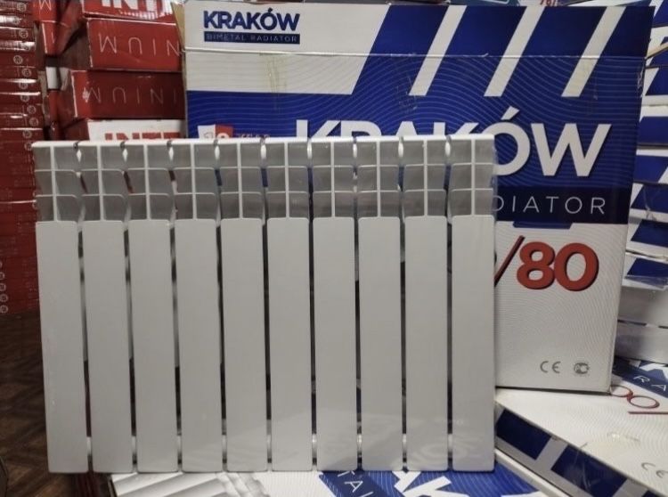Біметалевий радіатор  опалення Krakow 500/80 Польша.Акційна ціна!