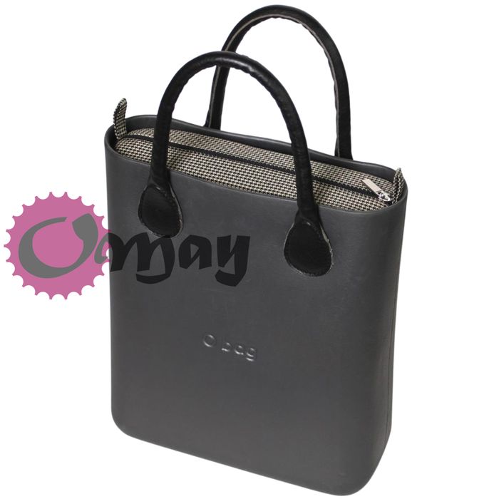 Czarny organizer do OBAG OCHIC pepitka piasek wkład 2 kieszenie OMAY