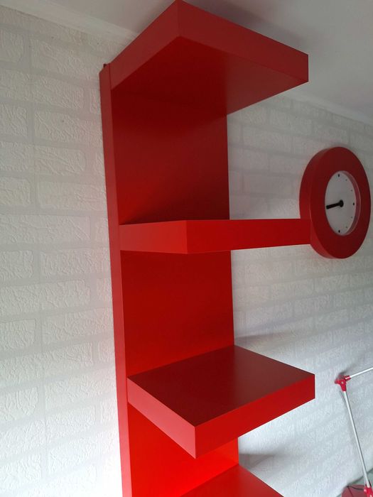 Półka Ikea LACK czerwona