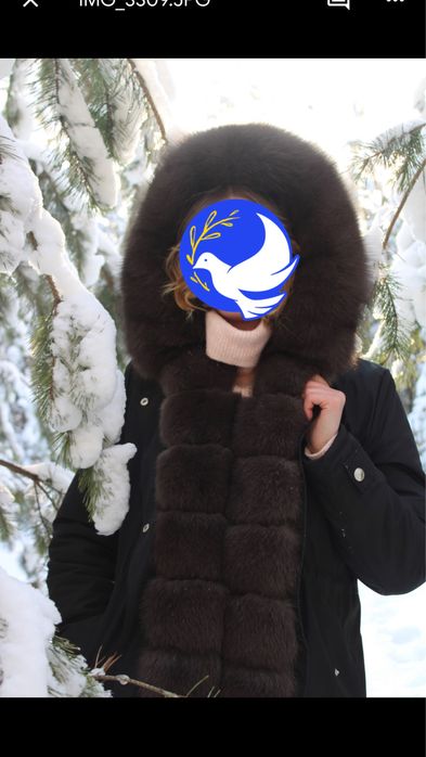 Парка с натуральным мехом