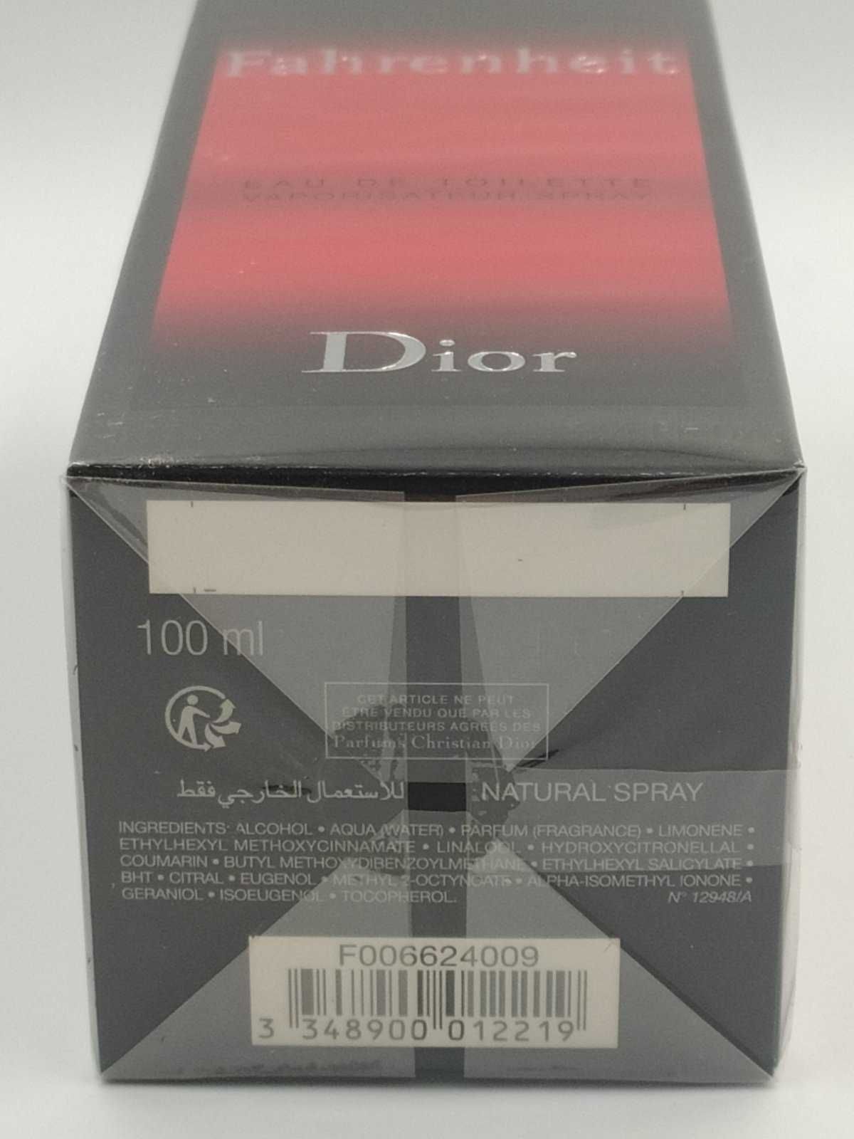 Christian Dior Fahrenheit edt 100 мл Оригинал