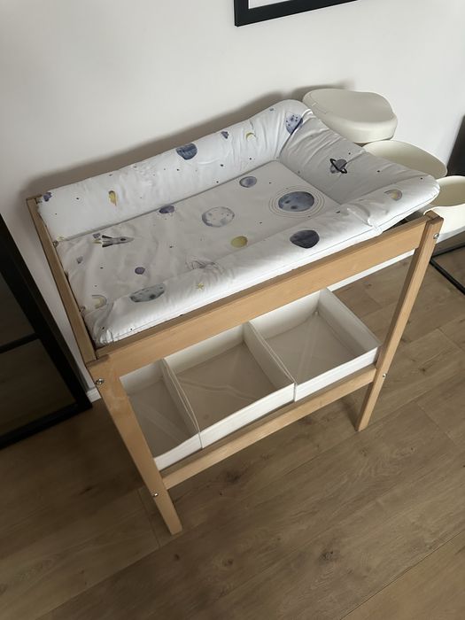 Ikea Sniglar przewijak + koszyki Onsklig + pojemnik Skubb + albero mio