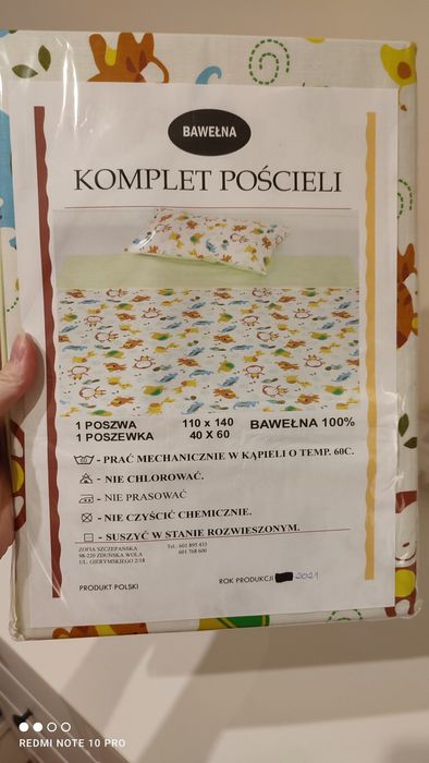 Komplet pościeli dziecięcej zwierzaczki NOWY