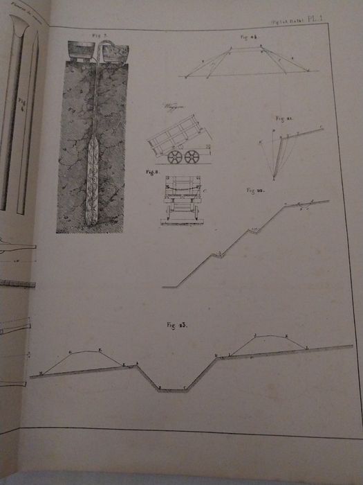 Édition originale – Atlas complet – A. Debauve – Dunod 1872 – Ponts et