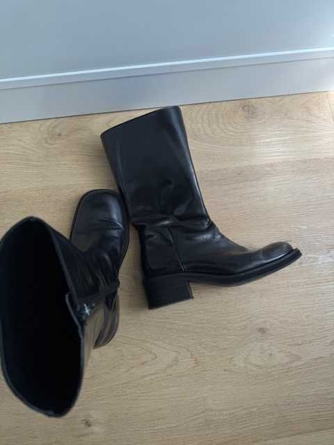 Botas de cano alto pretas - mango