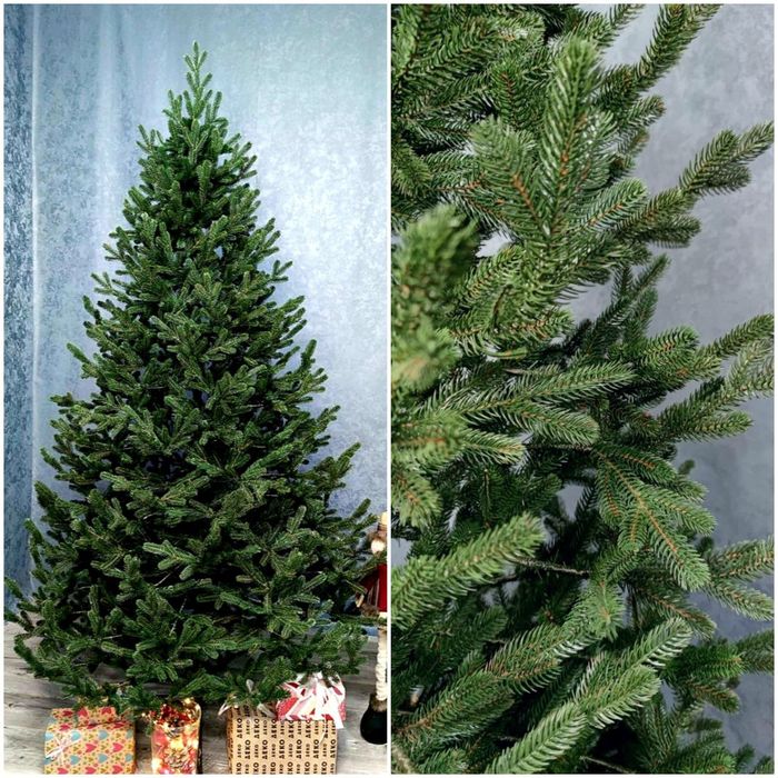 Ялинка штучна лита 180см Віденська зелена Елка литая Венская 1,8 м