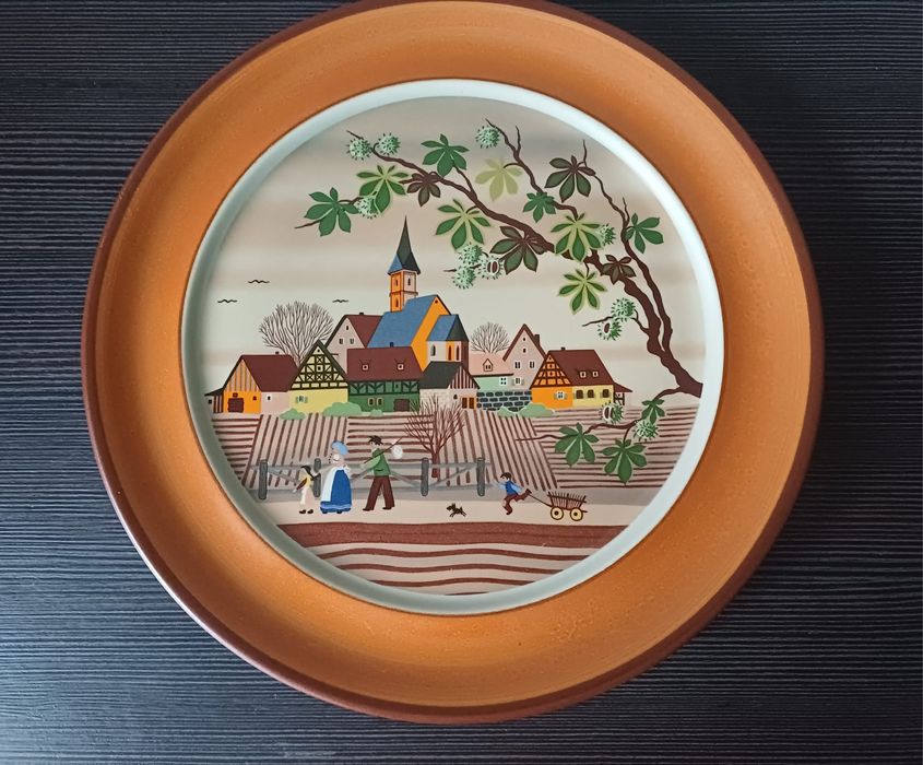 Тарілки Schramberg " Пори року" Folkart. Germany.Вінтаж. 1970-80 pp