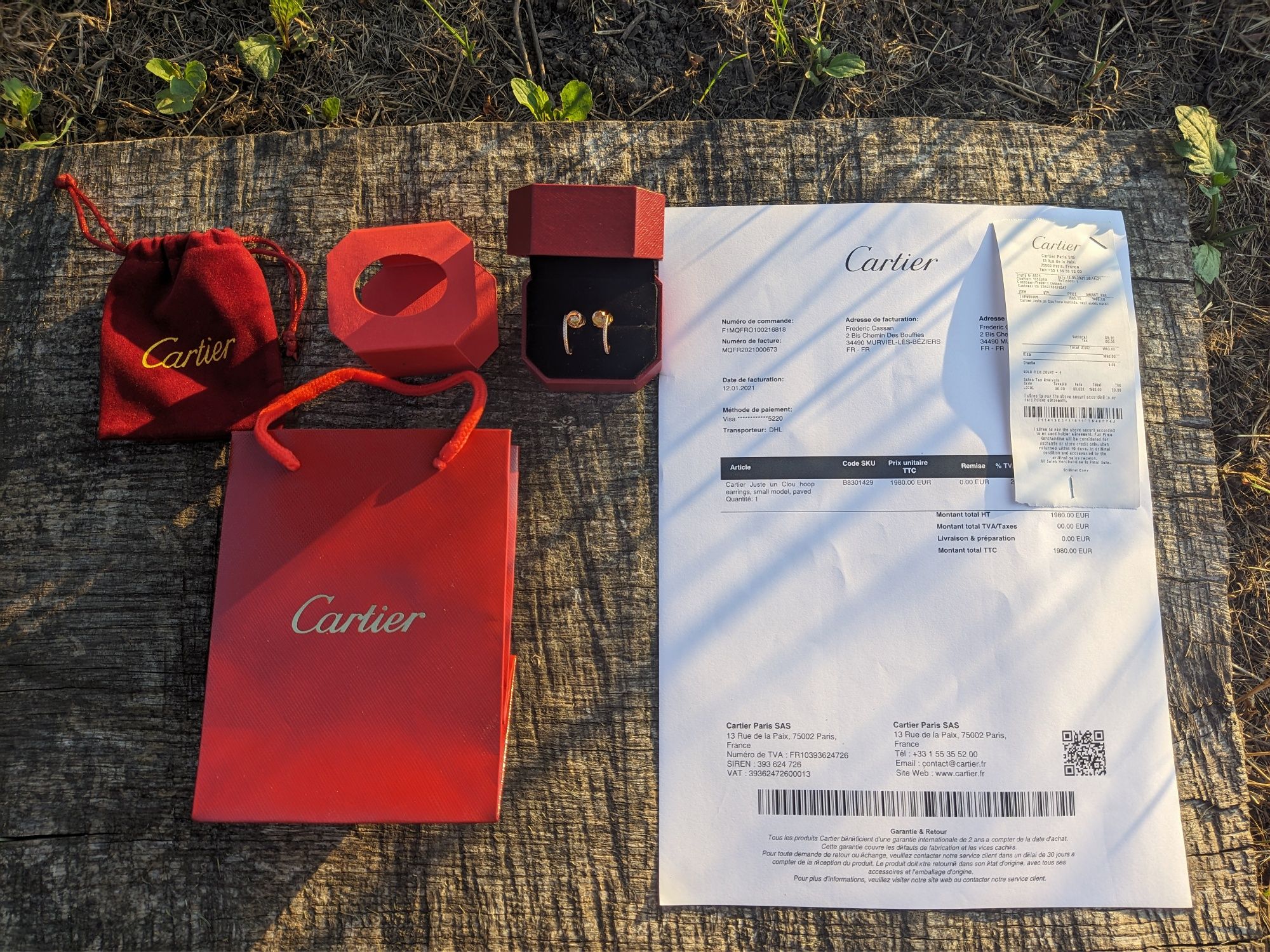 ОРИГІНАЛ! Золоті Сережки Cartier Juste un Clou, сережки карт'є, скригт
