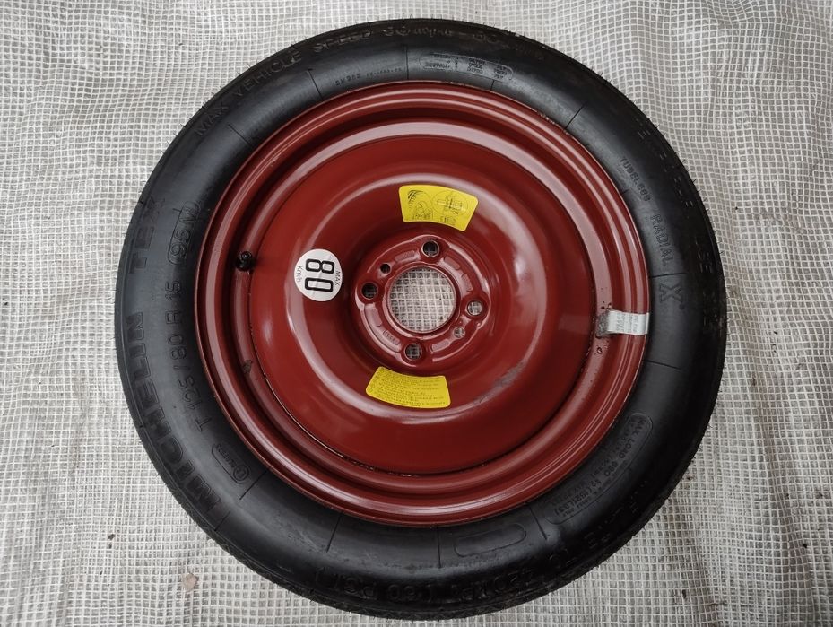 Peugeot 206 Citroen koło dojazdowe dojazdówka zapas 125/80r15 wysyłka