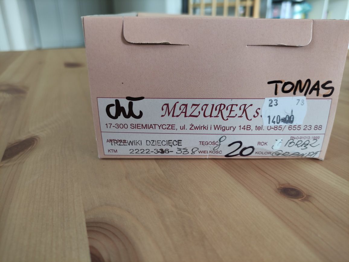 Buty trzewiki na wiosnę dla chłopca r. 20 Mazurek NOWE