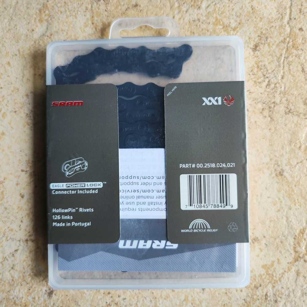 Corrente SRAM XX1 Eagle de 12v com PowerLock Preto