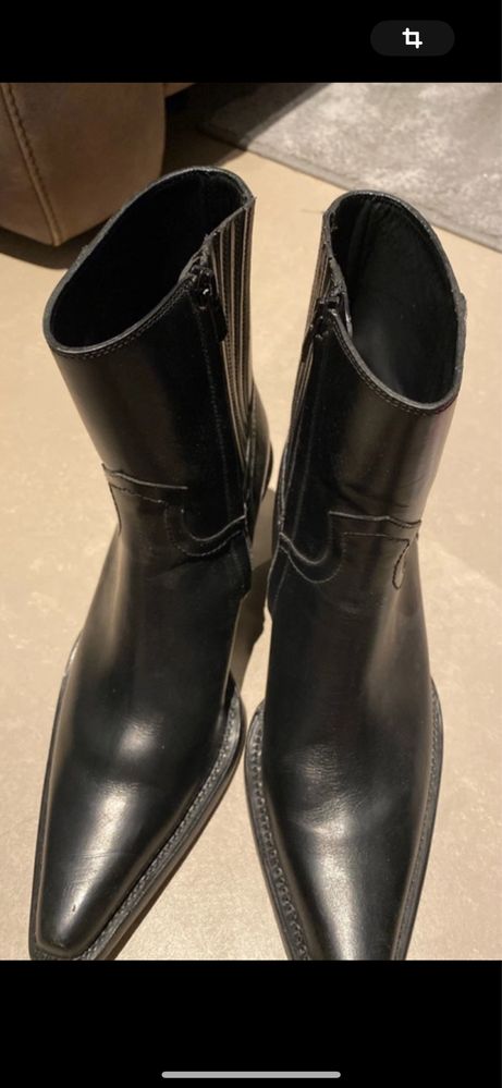 Dsquared buty ze skôry kowbojki 42
