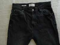 Szare grafitowe spodnie jeansowe jeansy Pull & Bear 42 jak nowe