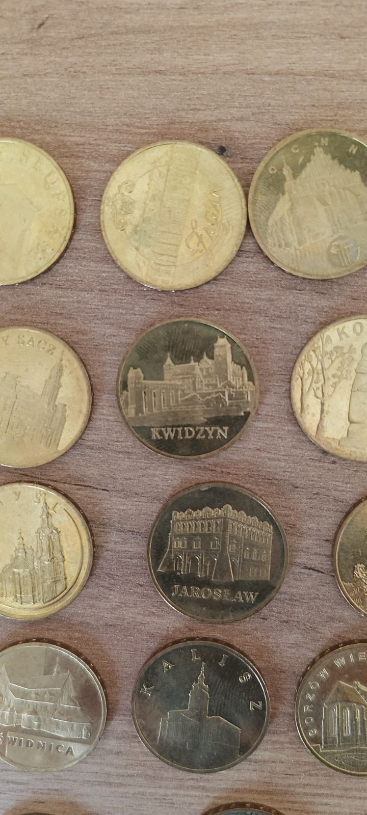 Monety miasta historyczne 2 złote 32 sztuki
