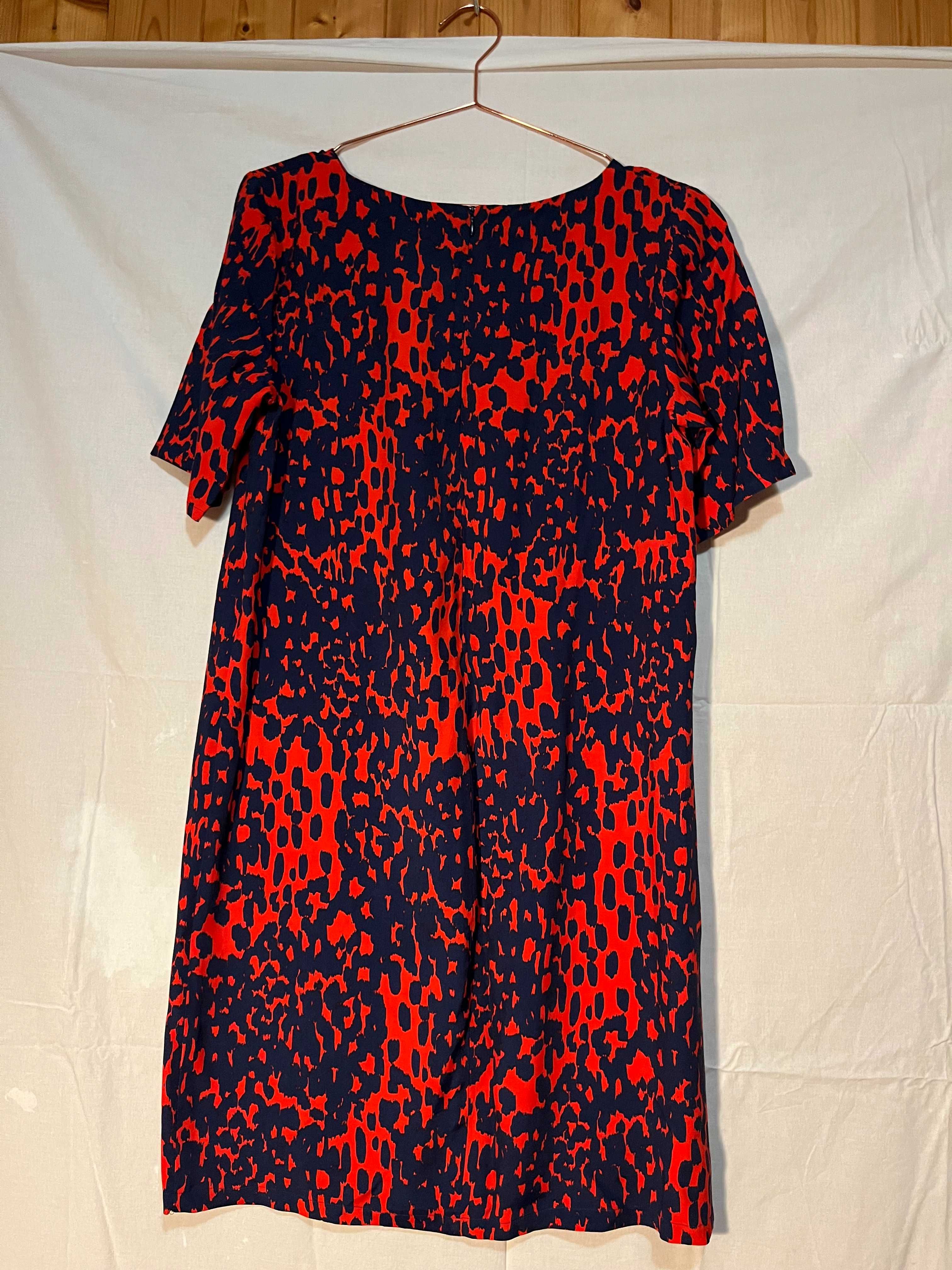 Vestido azul e vermelho ASOS