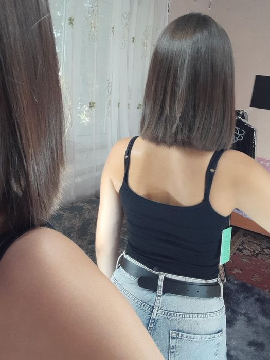 Базовая чорна майка