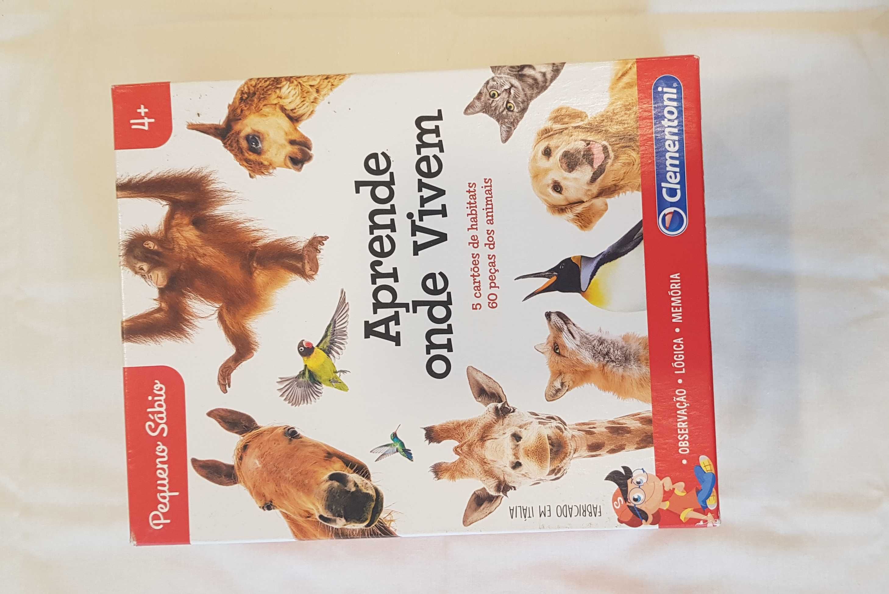 Jogo aprende onde vivem os animais