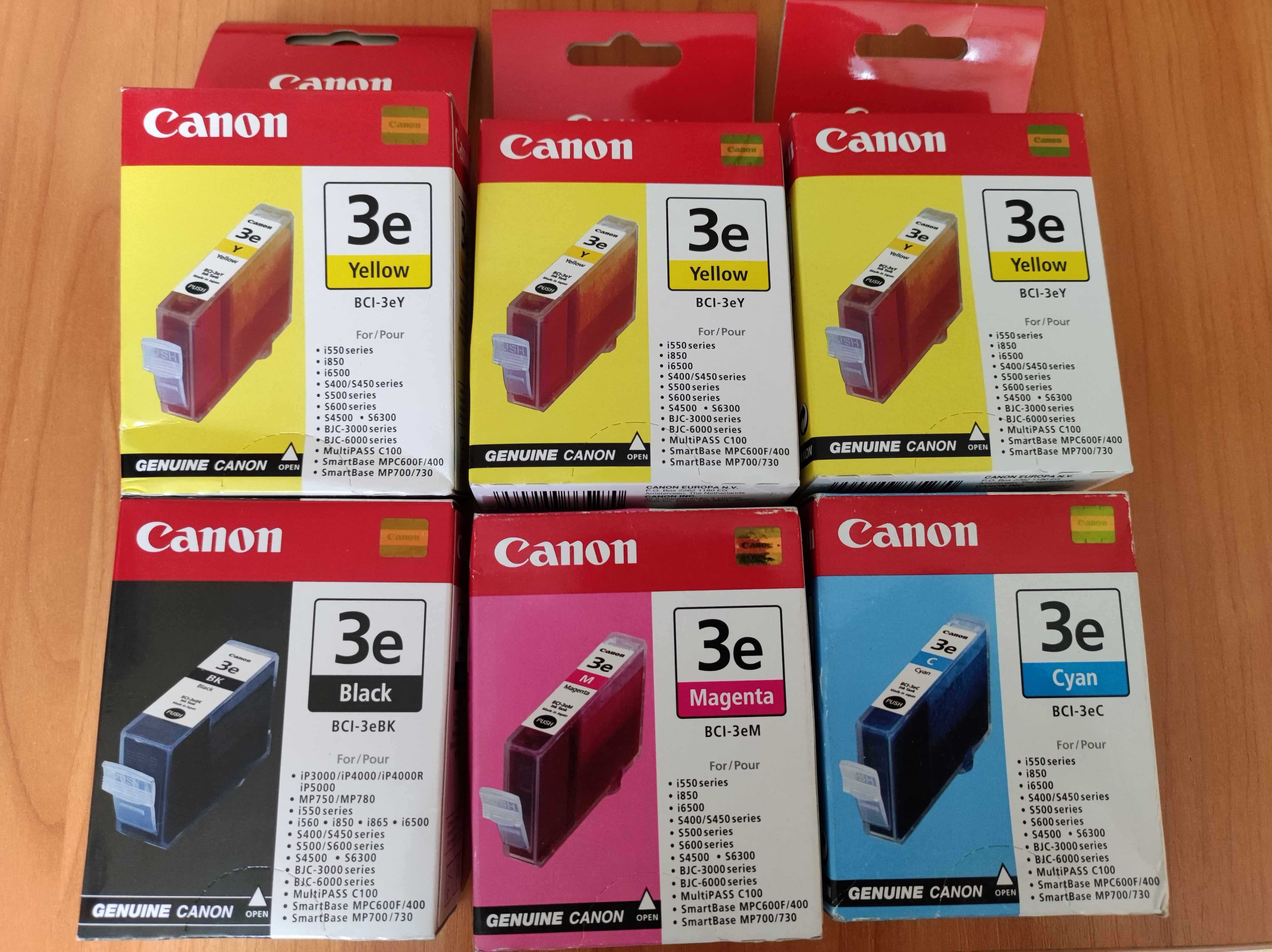 tusze 3E do drukarki Canon zestaw