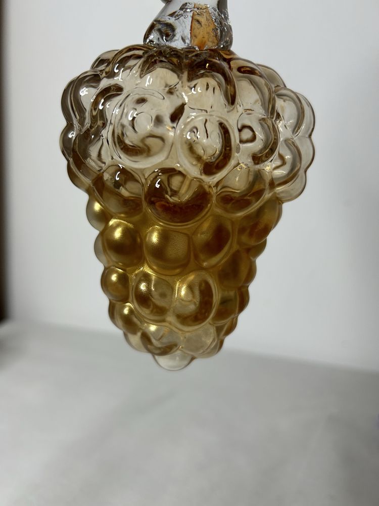 Szklane winogrono w kolorze złotym, figurka, dekoracja nr.6495