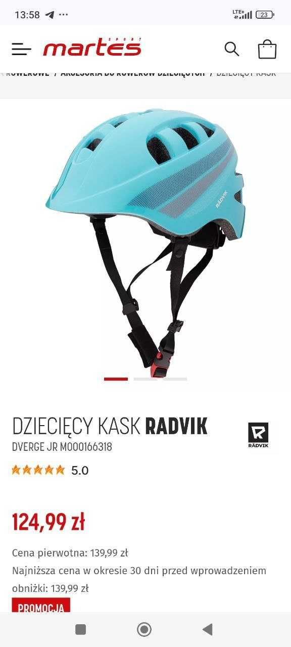 Dziecięcy Kask RADVIK