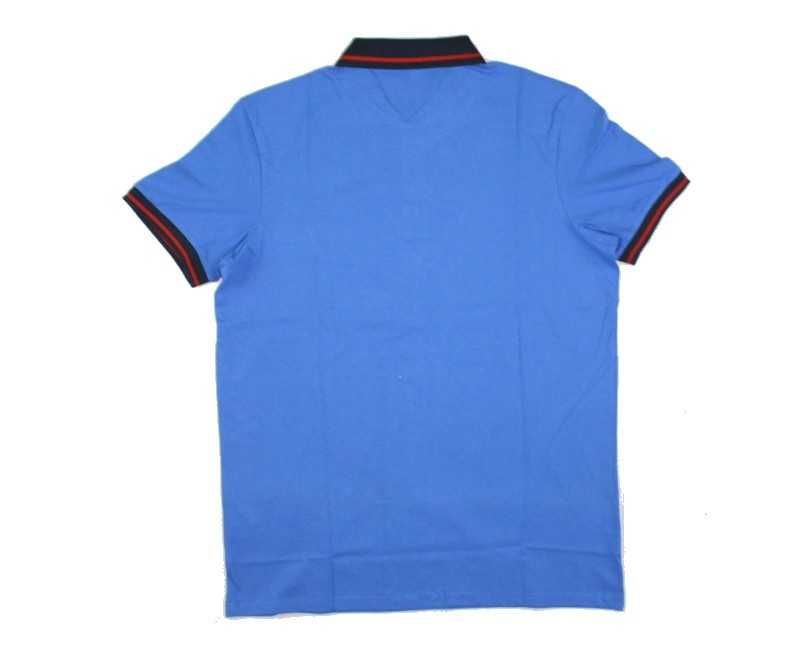 Męska koszulka polo U.S. Polo Assn. Jersey Premium Cotton niebieska -L