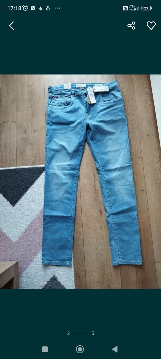 Spodnie dżinsowe Lee Cooper roz.33/34 Norris Slim