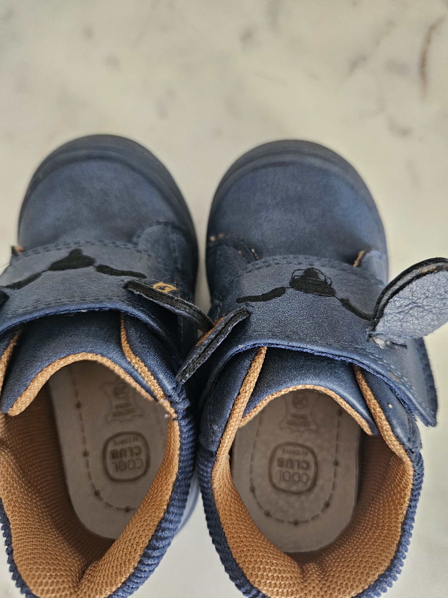 Buty na rzepy skorzane niemowlęce 20 cool club
